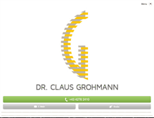 Tablet Screenshot of dr-grohmann.at